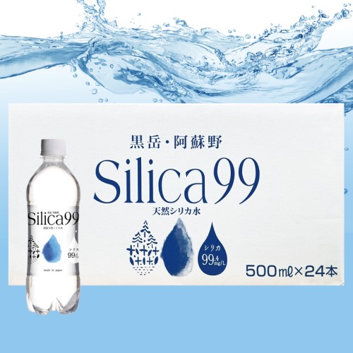 くじゅう連山の泉Silica99（シリカ水）（500ml×24本）