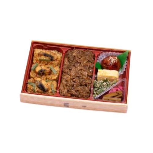 ★土用-08　鰻おこわとすき焼きのスタミナ弁当