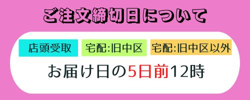 ご注文締切日