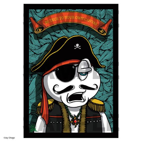 Pirate Ya-man A4 Poster